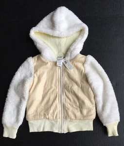 Little Mass Girls Faux Fur Sequined Hoodie Jacket Size 4 NWT RETAIL $90 - Picture 1 of 5