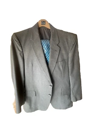 3 pc Vtg Chadmore Men's Wool Blend Banker Suit 44R Pants 38x29 2” Hem. - Image 1 of 4