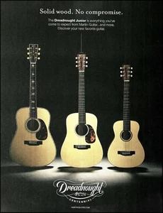 Guitarra acústica Martin Dreadnought Junior D-45 D-JR E LXM impresión publicitaria - Imagen 1 de 3