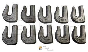 10 Weld on Grab Chain Hooks 3/8" WLL 6,600 Bucket Trailer Rigging 0900104 - Picture 1 of 3