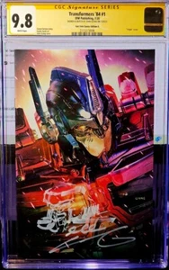 TRANSFORMERS 84 1 Optimus Prime VIRGIN CGC 9.8 John GIANG signed Megatron Remark - Picture 1 of 2
