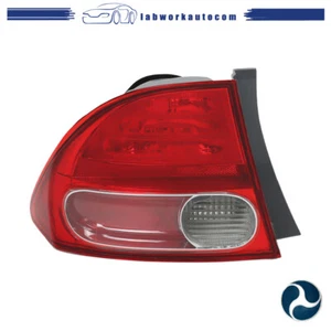 Fit For Honda Civic 2006-2008 Rear TailLight Back Lamp Driver Left Side Halogen - Picture 1 of 16