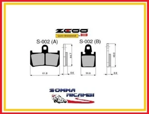 45S00201 PASTIGLIE FRENO ZCOO (S002 EX-C) ANTERIORI YAMAHA 1000 YZF 1000 R1 2007 - Foto 1 di 2