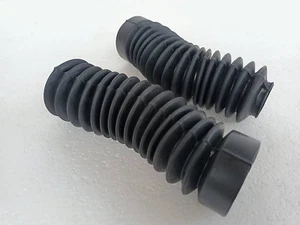 BLACK BOOT FRONT FORK HONDA MTX 125 MTX200 '' A Pair '' - Picture 1 of 4