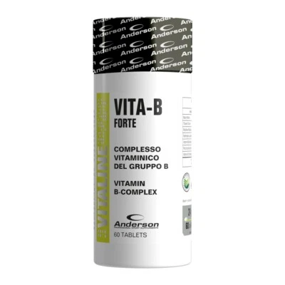 ANDERSON RESEARCH Anderson Vita-B Forte 60 cpr Vitamine B1 B2 B3 B5 B6 B12 e Acido Folico