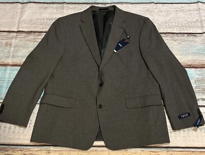 Новый IZOD Irvine мужской серый растянутый спортивная куртка Blazer размер 46R 46 Reg - Изображение 1 из 4