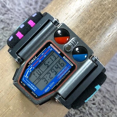 Vintage Timex Skiathlom Relógio Masculino 46mm 8 1/4" **Caixa Quebrada** - Imagem 1 de 4