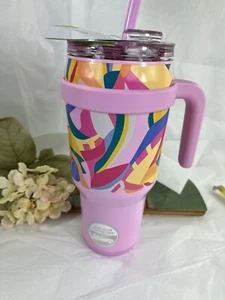 Grosche Aspen 40oz Vacuum Insulated Tumbler Handle Stainless Steel Lid & Straw - Picture 1 of 4