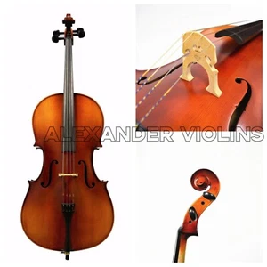 Advanced 3/4  Size Cello ,Professional Setup W/Helicore Strings & France Bridge - Picture 1 of 12
