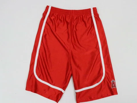 Los Angeles Angels Shorts Youth XL Extra Large Red Boys Athletic Gym Adidas Cover