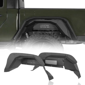 OFF-ROAD STEEL REAR INNER FENDER MUD GUARD PAIR FOR JEEP GLADIATOR JT 2020-2024 - Picture 1 of 16