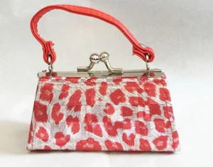 Cartera con estampado de leopardo naranja se adapta a muñecas chicas americanas de 18 - Imagen 1 de 1