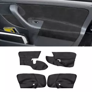4x Zamszowe drzwi Panel Drzwi Podłokietnik Osłona Wykończenie do Golfa 5 Jetta 2005-2010 - Zdjęcie 1 z 7