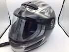 Pure Polaris  Snowmobile Helmet Modular - Size XL Silver Black