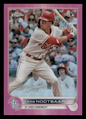 2022 Topps Chrome Pink Refractors #19 Lars Nootbaar - Image 1 of 2