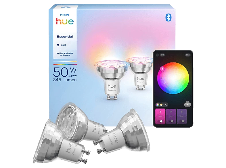 PHILIPS Hue Essential smarte GU10 LED Lampe Lichtquelle RGB - Bild 1 von 1