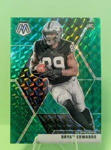 2020 Panini Mosaic Green Prizm #330 Bryan Edwards RC Las Vegas Raiders - Picture 1 of 2