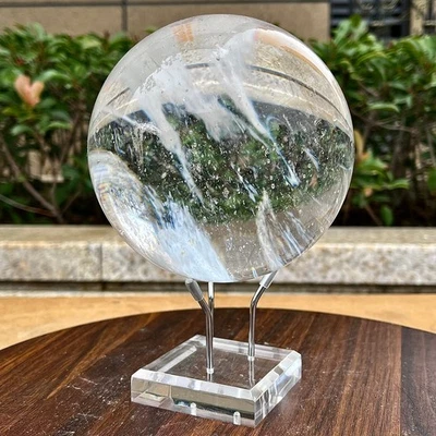 4.18LB Natural red smelting stone ball, charged quartz crystal ball repair - Image 1 of 4