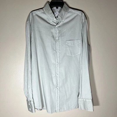 Brunello Cucinelli Hombre Gris Abotonado 100% Algodón Talla XXL NUEVO CON ETIQUETAS Foto 1 de 4
