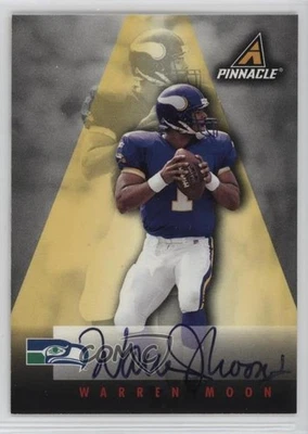 1997 Pinnacle Inside Auto Warren Moon Auto HOF - Image 1 of 2