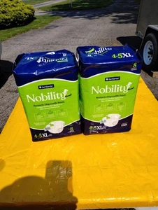 16 Nobility 4-5xl Adult Diapers Women & Men (2-8 Pks) Bariatric Disposable Brief - Picture 1 of 10