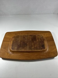 JENS QUISTGAARD DANSK DESIGNS DENMARK IHQ TEAK PALISANDER SCHNEIDEBRETT MCM Tablett - Bild 1 von 9