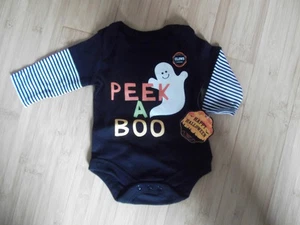NEW Halloween Boo Ghost One Piece Top/Shirt Boys or Girls Size 0 - 3 months - Bild 1 von 1
