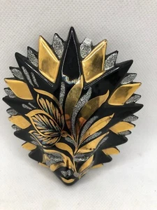 Black/Gold/Silver Coloured decorative Mini Face Mask plaque with hook - Picture 1 of 6