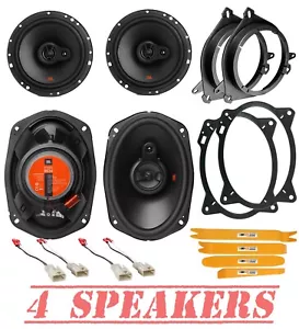 JBL Front Door 6.5" | Rear Deck 6x9" Speakers kit for 2003-2013 Toyota Corolla - Picture 1 of 8