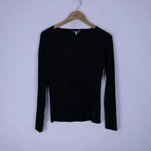 Maglia Guess Taglia S Donna Viscosa Comoda Woman Casual Nera - Foto 1 di 3