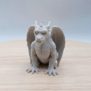 Drache Unikat Gartenfigur Sammelfigur Weiß rauhe Oberfläche - Bild 1 von 7