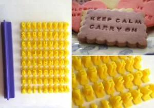 Alphabet Zahl Buchstabe Keks Keks Stempel Ausstecher Präger Kuchen Form Werkzeuge UK - Bild 1 von 2