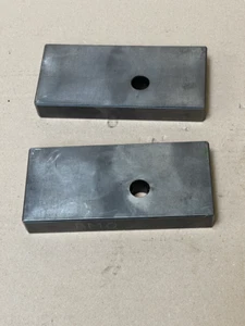 Lot de 2 cales rectifiées - Longueur 160 mm x ép 22 mm x hauteur 75 mm - Imagen 1 de 2