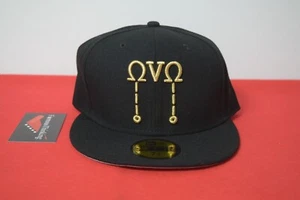 OVO X New Era Owl Drake Fitted Hat 59Fifty USA Flag not hatclub mlb nba Raptors - Picture 1 of 10