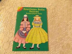 Southern Belle Sisters Sticker Paper Dolls (Dover Little Activity Book, NEW RARE - Foto 1 di 2