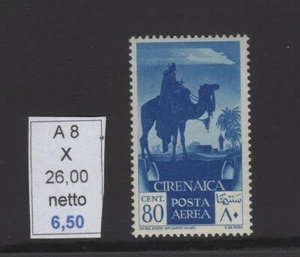 Cirenaica soggetti africani posta aerea c 80 a 8 nuovi linguellati - Imagen 1 de 1