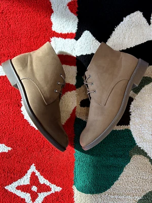 Tamanho 10 - Sapato Masculino de Camurça Marrom Marinho Antigo *USADO/SEM CAIXA* - Imagem 1 de 4