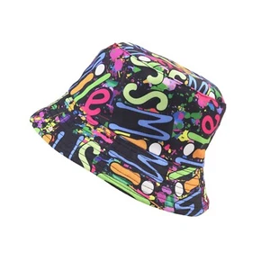 Unisex Summer Bucket Hat Reversible Beach Outdoor Fun Festival Fishermen Cap - Picture 1 of 6