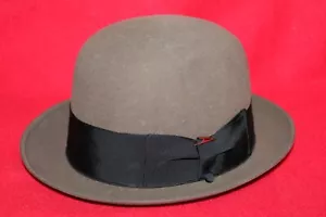 Cappello derby Bowler KNOX New York vintage nero 7 - Foto 1 di 9