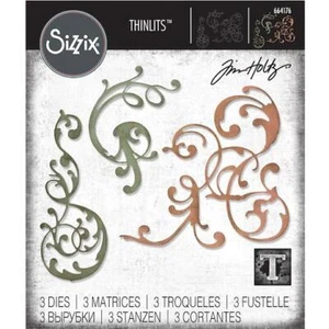 Set di matrici da taglio Sizzix Thinlits di Tim Holtz 3 pezzi - adornate 664176 - Foto 1 di 4