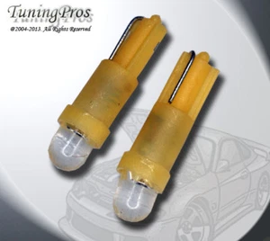 (1 Pair) Set of 2 pcs Ignition Switch T5 1 Yellow LED Light Bulbs 37 74 2721 - Bild 1 von 3