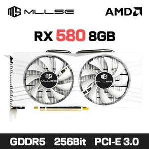 Tarjeta gráfica para juegos GDDR5 256Bit PCI-E 3.0 × 16 8Pin Radeon GPU Rx 580 Tarjeta de video - Imagen 1 de 16