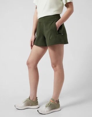 Sudadera Athleta Legend S Aspen verde oliva pantalones cortos elásticos 4” mini para mujer nueva con etiquetas Foto 1 de 4