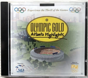 Olympic Gold Atlanta Highlights Official IOC PC CD-ROM Software 1996 Win 3.1, 95 - Picture 1 of 4