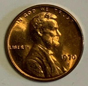 1970 D Lincoln Memorial Penny - UNC - Beautiful Red Tone. Combined Shipping. - Picture 1 of 2