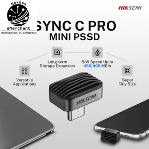 SYNC C PRO MINI PSSD 256 GB/128 GB - SSD tipo C ultrarrápido para PC, móvil y más - Imagen 1 de 8