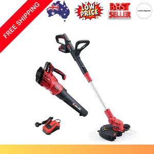 BAUMR-AG 20V Whipper Snipper Leaf Blower Combo Kit Cordless Battery Line Trimmer - Picture 1 of 10