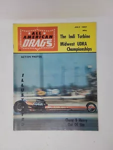BACK ISSUE ALL AMERICAN DRAGS JULY 1967, CHAPMAN FC, LANDY R/T, JET CHARGER, US3 - Picture 1 of 16