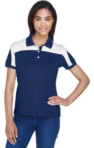 Team 365 Ladies' Victor Performance Polo - Dark Navy/White - Size XS - Bild 1 von 3