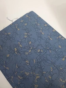 Carolyn Friedlander Fabric Blue Leaves Robert Kaufman OOP Sew Quilt FAT QUARTER  - Picture 1 of 1